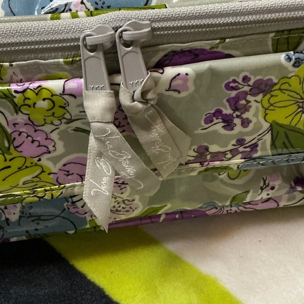 Vera Bradley Floral Lunch Bag in Purple and Green